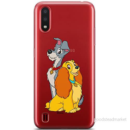 ERT GROUP mobiltelefonfodral för Samsung A01 originalt och officiellt licensierat Disney mönster Lady and the Tramp 003 optimalt anpassad till formen på mobiltelefonen, gedeeltelijk transparant 5905131149527