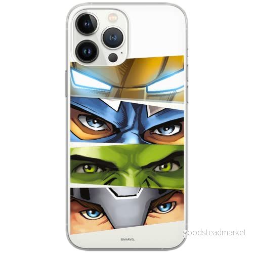 ERT GROUP mobiltelefonfodral för Xiaomi REDMI NOTE 9 PRO/ 9S originalt och officiellt licensierat Marvel mönster Avengers 006 optimalt anpassad till formen på mobiltelefonen, gedeeltelijk transparant 5903040321713