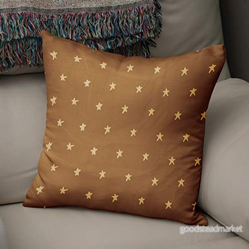 Bonamaison dekorativt kuddöverdrag bruna toner, för prydnadskudde, heminredning kuddfodral vardagsrum, soffa, sovrum, storlek: 43 x cm designad och tillverkad i Turkiet 4546680218572