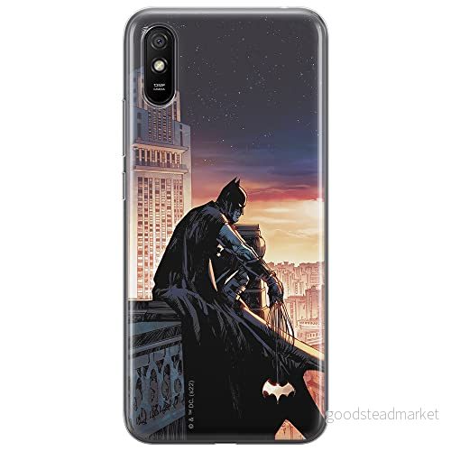ERT GROUP mobiltelefonfodral för Xiaomi REDMI 9A originalt och officiellt licensierat DC mönster Batman 060 optimalt anpassad till formen på mobiltelefonen, fodral tillverkad av TPU plast 5905131532169
