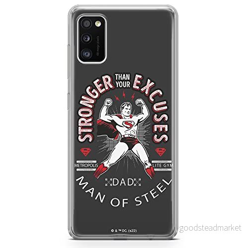 ERT GROUP mobiltelefonfodral för Samsung A41 originalt och officiellt licensierat DC mönster Superman 025 optimalt anpassad till formen på mobiltelefonen, fodral tillverkad av TPU plast 5905131565907
