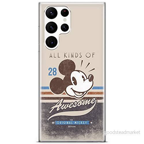 ERT GROUP mobiltelefonfodral för Samsung S22 ULTRA originalt och officiellt licensierat Disney mönster Mickey 009 optimalt anpassad till formen på mobiltelefonen, fodral tillverkad av TPU plast 5904805279195