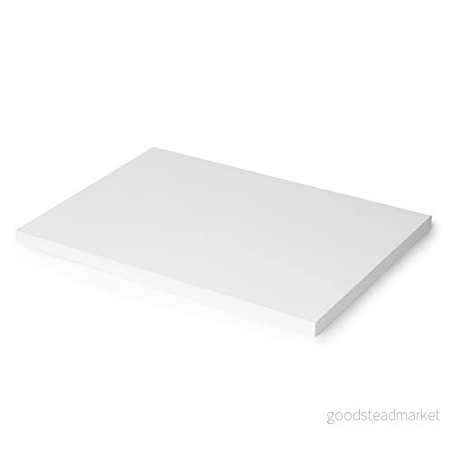 Emuca Bordsskiva för Matbord, Köksbord eller Skrivbord,1150x750mm, Trämaterial, Lång Livslängd, Färg: Vit 8432393294391