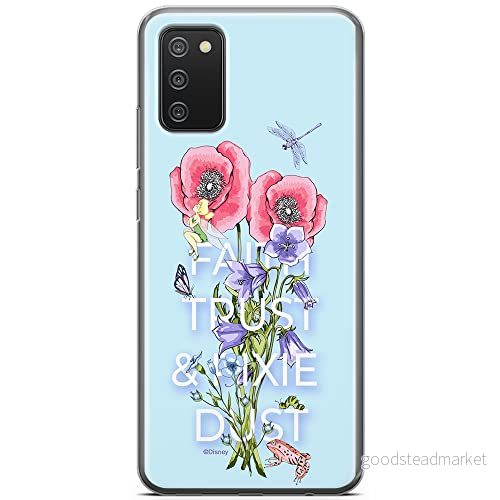 ERT GROUP mobiltelefonfodral för Samsung A02S originalt och officiellt licensierat Disney mönster Tinker Bell 003 optimalt anpassad till formen på mobiltelefonen, fodral tillverkad av TPU plast 5904805669170
