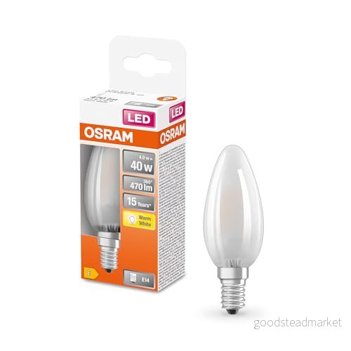 Osram LED Retrofit Classic B lampa E14, 2700 K, 220 240 V 4 W, 470 lm 4058075436503