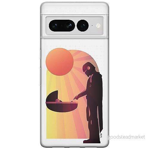 ERT GROUP mobiltelefonfodral för Google PIXEL 7 PRO originalt och officiellt licensierat Star Wars mönster Baby Yoda 031 optimalt anpassad till formen på mobiltelefonen, fodral tillverkad av TPU plast 5905795176051