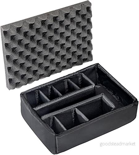 Peli 1455, vadderad avdelarsats, originaltillbehör till Protector väska, kompatibelt med: 1450, färg: svart 19428033705