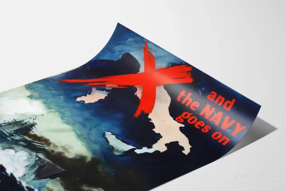 Marinmilitär dekorativ poster - Och marinen fortsätter - Bild 3