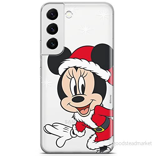 ERT GROUP mobiltelefonfodral för Samsung S22 originalt och officiellt licensierat Disney mönster Minnie 062 optimalt anpassad till formen på mobiltelefonen, gedeeltelijk transparant 5904805302558