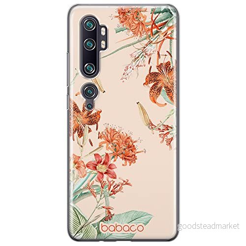 ERT GROUP mobiltelefonfodral för Xiaomi MI NOTE 10 / PRO originalt och officiellt licensierat Babaco mönster Flowers 057, fodral tillverkad av TPU plast 5905131366597