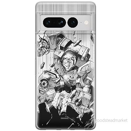 ERT GROUP mobiltelefonfodral för Google PIXEL 7 PRO originalt och officiellt licensierat Marvel mönster Iron Man 018 optimalt anpassad till formen på mobiltelefonen, fodral tillverkad av TPU plast 5905795181925