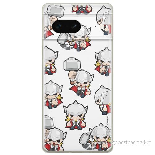 ERT GROUP mobiltelefonfodral för Google PIXEL 7 originalt och officiellt licensierat Marvel mönster Thor 007 optimalt anpassad till formen på mobiltelefonen, fodral tillverkad av TPU plast 5905795147334