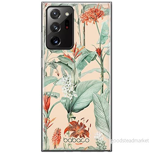 ERT GROUP mobiltelefonfodral för Samsung GALAXY NOTE 20 ULTRA originalt och officiellt licensierat Babaco mönster Flowers 048 anpassad till formen på mobiltelefonen, fodral tillverkad av TPU plast 5905131338297