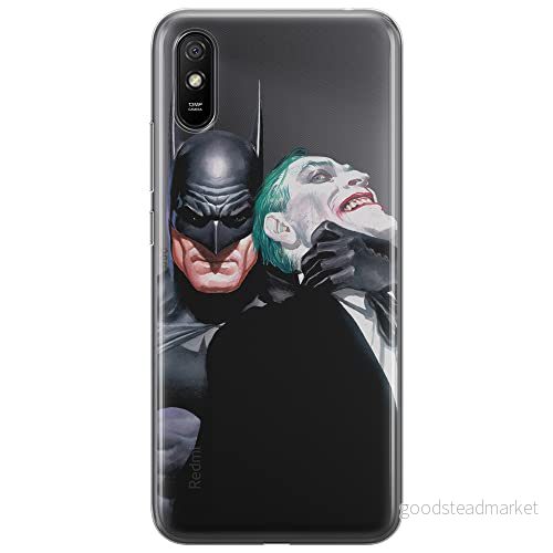 ERT GROUP mobiltelefonfodral för Xiaomi REDMI 9A originalt och officiellt licensierat DC mönster Batman i Joker 001 optimalt anpassad till formen på mobiltelefonen, gedeeltelijk transparant 5903040310328