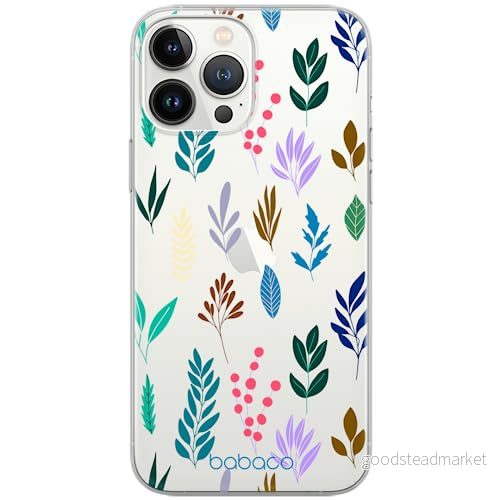 ERT GROUP mobiltelefonfodral för Apple Iphone 13 PRO MAX originalt och officiellt licensierat Babaco mönster Plants 014 optimalt anpassad till formen på mobiltelefonen, gedeeltelijk transparant 5903932871388