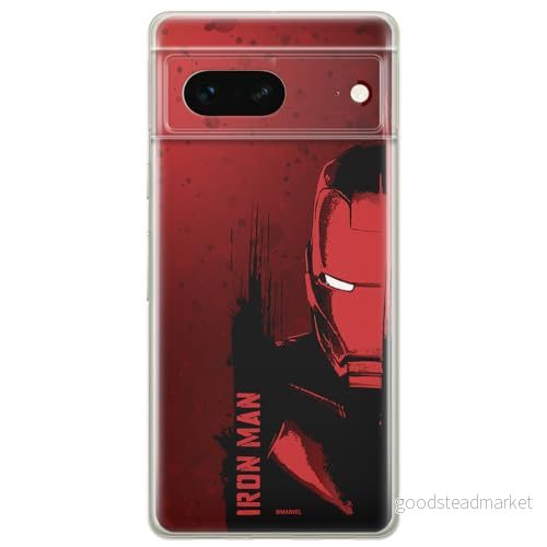ERT GROUP mobiltelefonfodral för Google PIXEL 7 originalt och officiellt licensierat Marvel mönster Iron Man 004 optimalt anpassad till formen på mobiltelefonen, fodral tillverkad av TPU plast 5905795141547