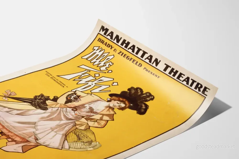 Vintageposter Mlle Fifi Manhattan Theatre väggdekoration - Bild 3