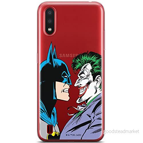 ERT GROUP mobiltelefonfodral för Samsung A01 originalt och officiellt licensierat DC mönster Batman & Joker 005 optimalt anpassad till formen på mobiltelefonen, gedeeltelijk transparant 5905131501431