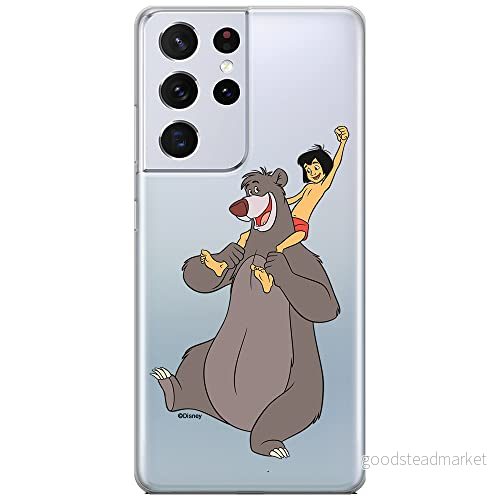 ERT GROUP mobiltelefonfodral för Samsung S21 ULTRA originalt och officiellt licensierat Disney mönster Jungle Book 002 optimalt anpassad till formen på mobiltelefonen, gedeeltelijk transparant 5905131200174
