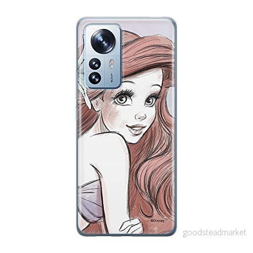 ERT GROUP mobiltelefonfodral för Xiaomi 12 / 12X originalt och officiellt licensierat Disney mönster Ariel 005 optimalt anpassad till formen på mobiltelefonen, fodral tillverkad av TPU plast 5905511476335