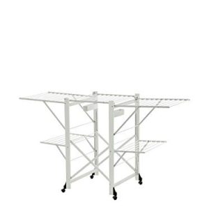 Arredamenti Italia AR_IT- 600 GABBIANO Vikbar utdragbar torkställning massiv bok färg vit lackerad 175 x 105 67 cm med torkyta på 30 meter 8023856600028 Arredamenti Italia AR_IT- 600 GABBIANO Vikbar utdragbar torkställning massiv bok färg vit lackerad 175 x 105 67 cm med torkyta på 30 meter 8023856600028
