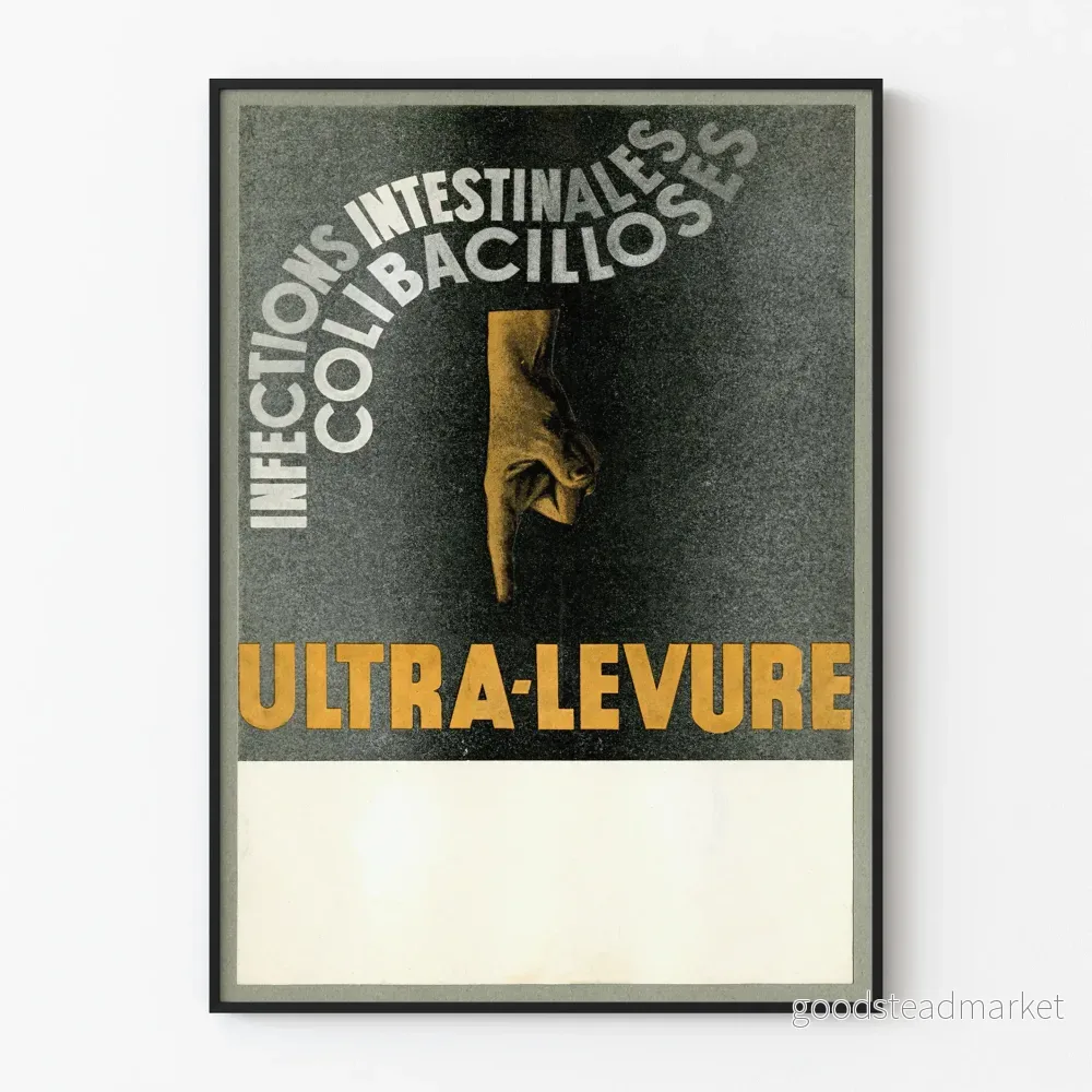 Vintageposter Ultra-Levure väggdekor