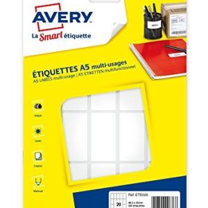 AVERY Fodral med 320 självhäftande etiketter, storlek 48,5 x 25 mm 5014702026768 AVERY Fodral med 320 självhäftande etiketter, storlek 48,5 x 25 mm 5014702026768