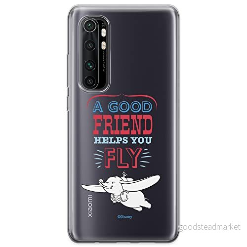 ERT GROUP mobiltelefonfodral för Xiaomi MI NOTE 10 Lite originalt och officiellt licensierat Disney mönster Dumbo 004 optimalt anpassad till formen på mobiltelefonen, gedeeltelijk transparant 5904805585937