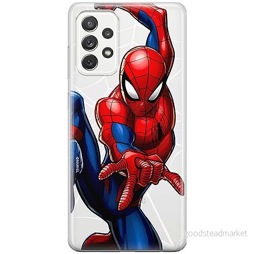 ERT GROUP mobiltelefonfodral för Samsung A73 5G originalt och officiellt licensierat Marvel mönster Spider Man 039 optimalt anpassad till formen på mobiltelefonen, gedeeltelijk transparant 5905795014148