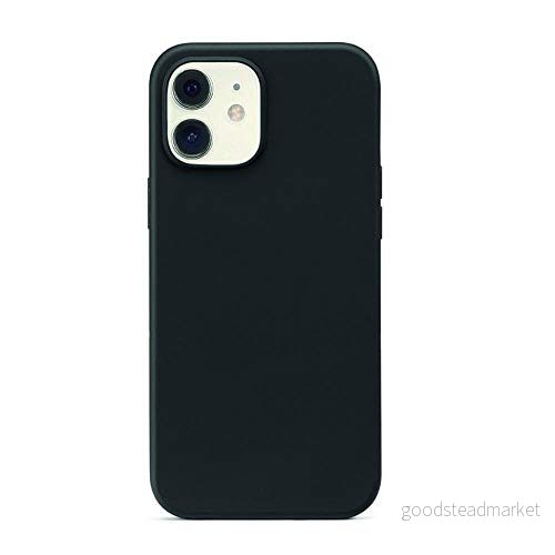 aiino Större fodral för iPhone 12 mini, Silikon Cover Stötsäker och reptålig, trådlös laddning Mjukt grepp, Högt stötskydd, Italiensk kvalitet Svart 8059015740953
