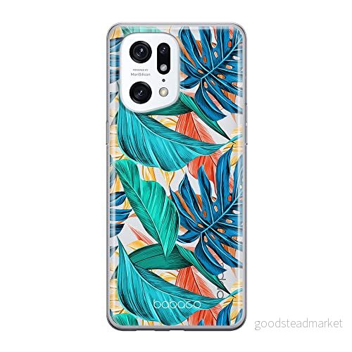 ERT GROUP mobiltelefonfodral för Oppo FIND X5 PRO originalt och officiellt licensierat Babaco mönster Plants 005 optimalt anpassad till formen på mobiltelefonen, gedeeltelijk transparant 5905511403591