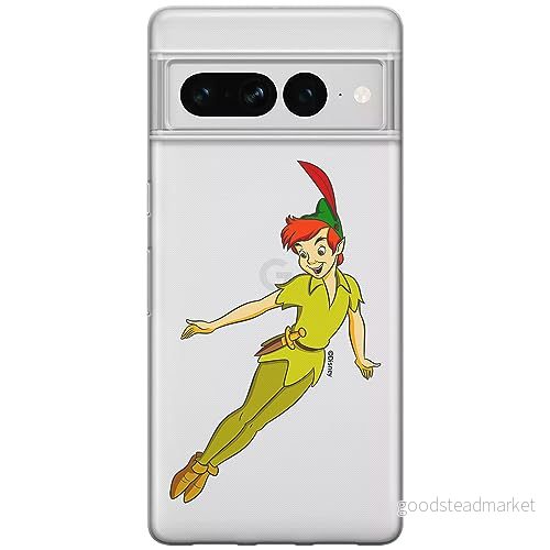 ERT GROUP mobiltelefonfodral för Google PIXEL 7 PRO originalt och officiellt licensierat Disney mönster Peter Pan 001 optimalt anpassad till formen på mobiltelefonen, gedeeltelijk transparant 5905795171391
