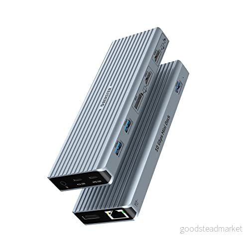dockningsstation för bärbar dator MacBook Pro/Air, 11 i 1, 3xUSB 3.1, 10 Gbit/s, trippelskärm (2HDMI 4K, 2DP, 100W PD, Ethernet, ljud) Typ A/typ C dockningsstationer 764544698047