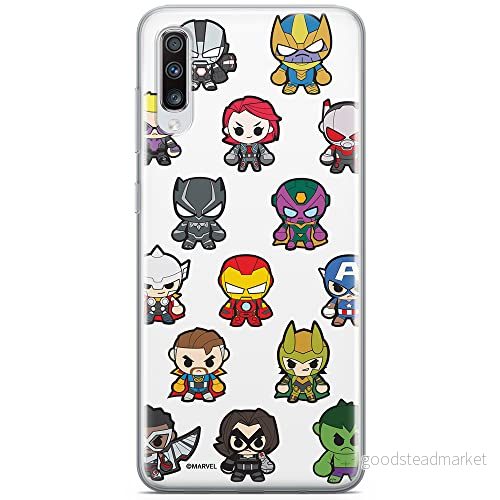 ERT GROUP mobiltelefonfodral för Samsung A70 originalt och officiellt licensierat Marvel mönster Avengers 025 optimalt anpassad till formen på mobiltelefonen, fodral tillverkad av TPU plast 5904805194757