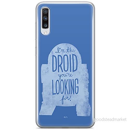 ERT GROUP mobiltelefonfodral för Samsung A70 originalt och officiellt licensierat Star Wars mönster R2D2 006 optimalt anpassad till formen på mobiltelefonen, fodral tillverkad av TPU plast 5903537316420