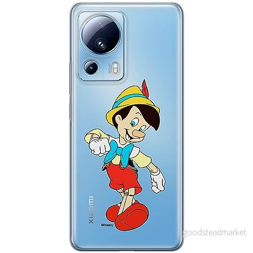 ERT GROUP mobiltelefonfodral för Xiaomi 13 LITE/CIVI 2 originalt och officiellt licensierat Disney mönster Pinocchio 001 optimalt anpassad till formen på mobiltelefonen, gedeeltelijk transparant 5905511925901