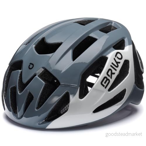 Briko Blaze, Helmet Unisex Vuxen, Shiny Shuttle Grey, L 8058128913810
