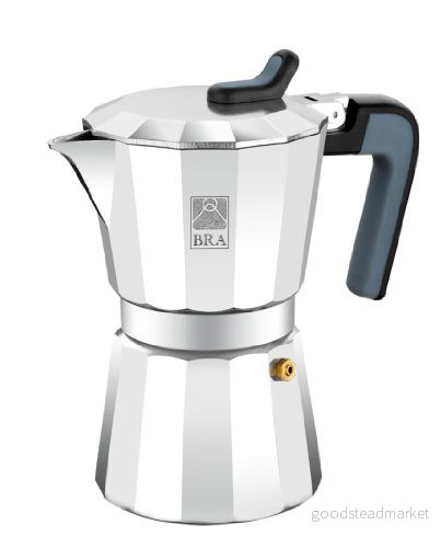 BRA Deluxe; espressobryggare, aluminium 1 kopp 8411796099987