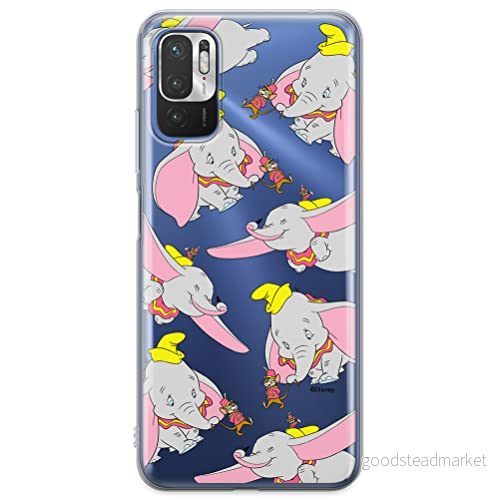ERT GROUP mobiltelefonfodral för Xiaomi REDMI NOTE 10 5G / POCO M3 PRO originalt och officiellt licensierat Disney mönster Dumbo 016 anpassad till formen på mobiltelefonen, gedeeltelijk transparant 5905131804877
