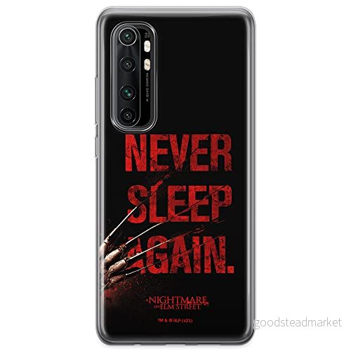 ERT GROUP mobiltelefonfodral för Xiaomi MI NOTE 10 Lite originalt och officiellt licensierat Horror mönster Nightmare of Elm Street 003, fodral tillverkad av TPU plast 5905511075934