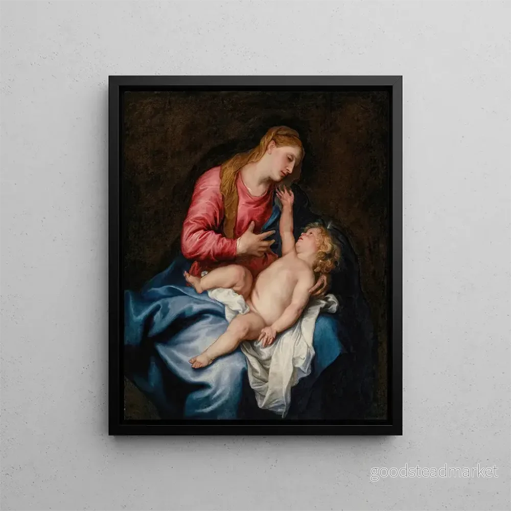 Målning La Vierge à l'Enfant - Antoine van Dyck | Konsttryck