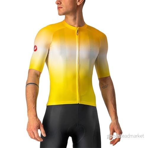 CASTELLI Herr Aero Race 6.0 jersey t shirt, maize/saffron, XXL 8050949607855