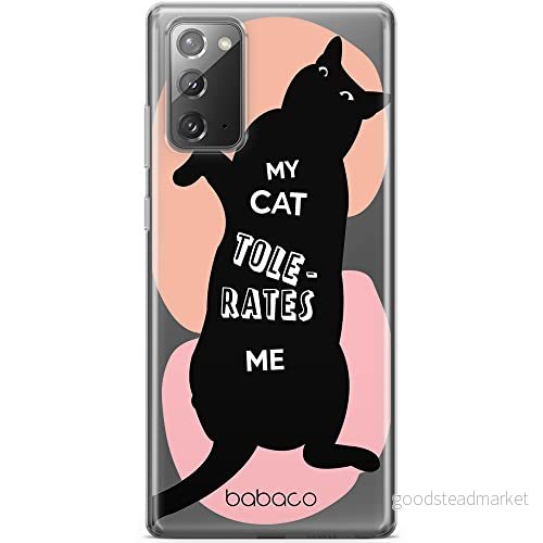 ERT GROUP mobiltelefonfodral för Samsung GALAXY NOTE 20 originalt och officiellt licensierat Babaco mönster Cats 003 optimalt anpassad till formen på mobiltelefonen, gedeeltelijk transparant 5905131111272