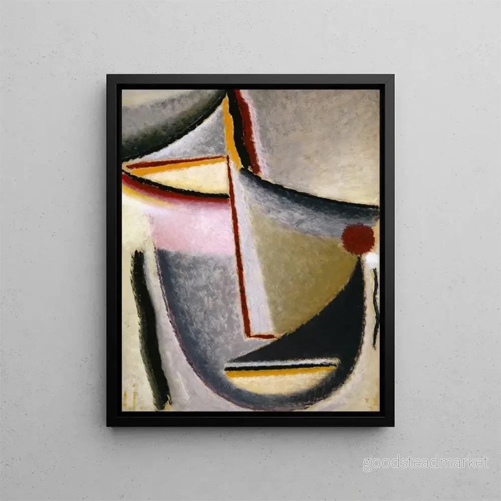 Målning Tête abstraite Tête constructive - Alexej von Jawlensky | Konsttryck