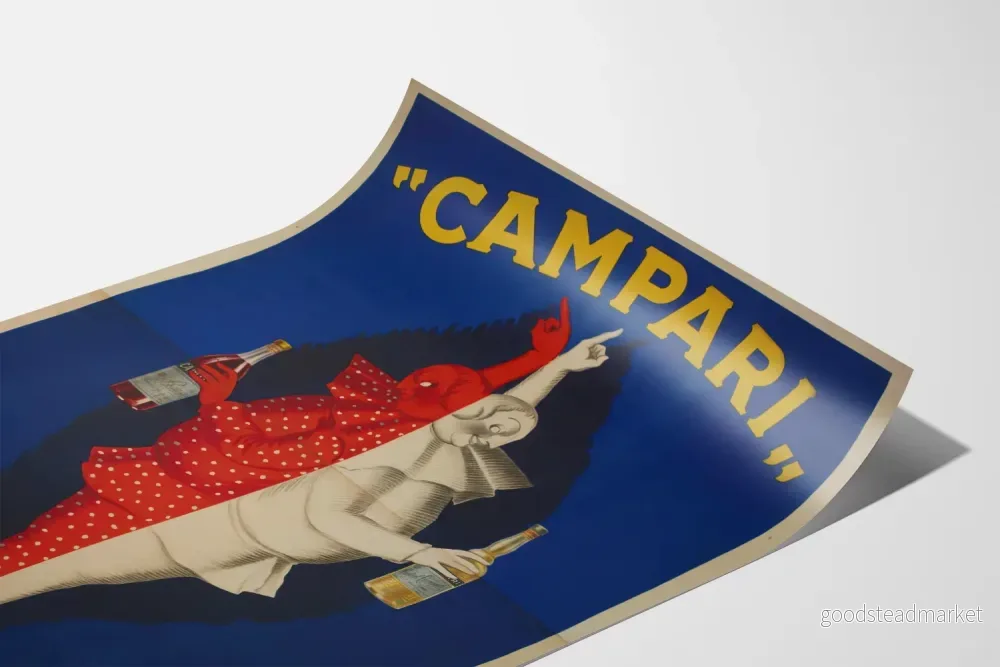 Vintage Campari reklamposter - elegans och kontrast i väggdekoration - Bild 3