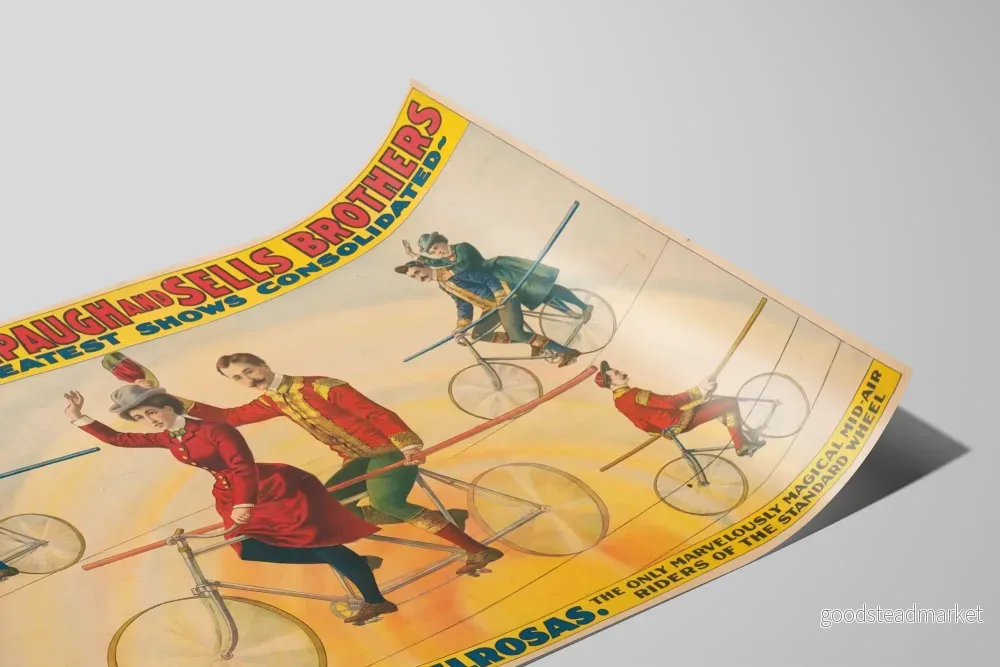 Vintageposter The Miraculous Melrosas - Väggdekoration för gammal scenkonst - Bild 2
