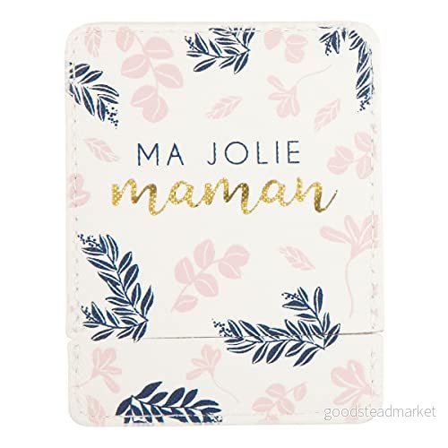 Draeger Paris My Pretty Mom fickspegel med blomfodral fyrkantig spegel makeup att ta överallt Perfekt hem och resor 9 x 7 cm födelsedagspresent, jul, mors dag presentidé 3045671067492