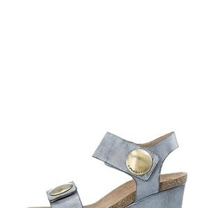CA’SHOTT A/S dam Casalberta 61201196 velcro Button Sandal New West Veg. Tanned Leather kilsandal, Blå skugga, 42 EU 5740017607704