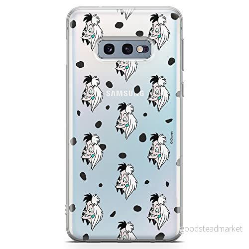 ERT GROUP mobiltelefonfodral för Samsung S10e originalt och officiellt licensierat Disney mönster Cruella 005 optimalt anpassad till formen på mobiltelefonen, gedeeltelijk transparant 5903537597850