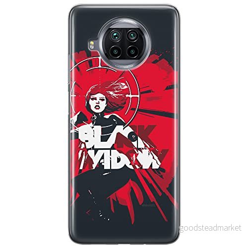 ERT GROUP mobiltelefonfodral för Xiaomi MI 10T LITE/REDMI NOTE 9 PRO 5G originalt och officiellt licensierat Marvel mönster Black Widow 005, fodral tillverkad av TPU plast 5903537160252